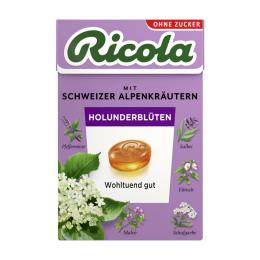Ricola Schweizer Kr&auml;uterbonbon Holunderbl&uuml;ten Box