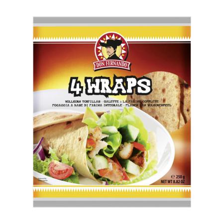 Don Fernando Wraps Vollkorn Tortillas 250g (4x25cm)