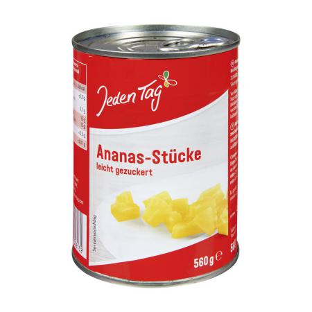 Jeden Tag Ananas-Stücke